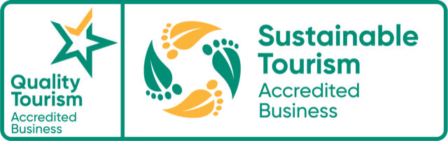 Sustainable Tourism Accredited Business. Quality Tourism Accredited Business.